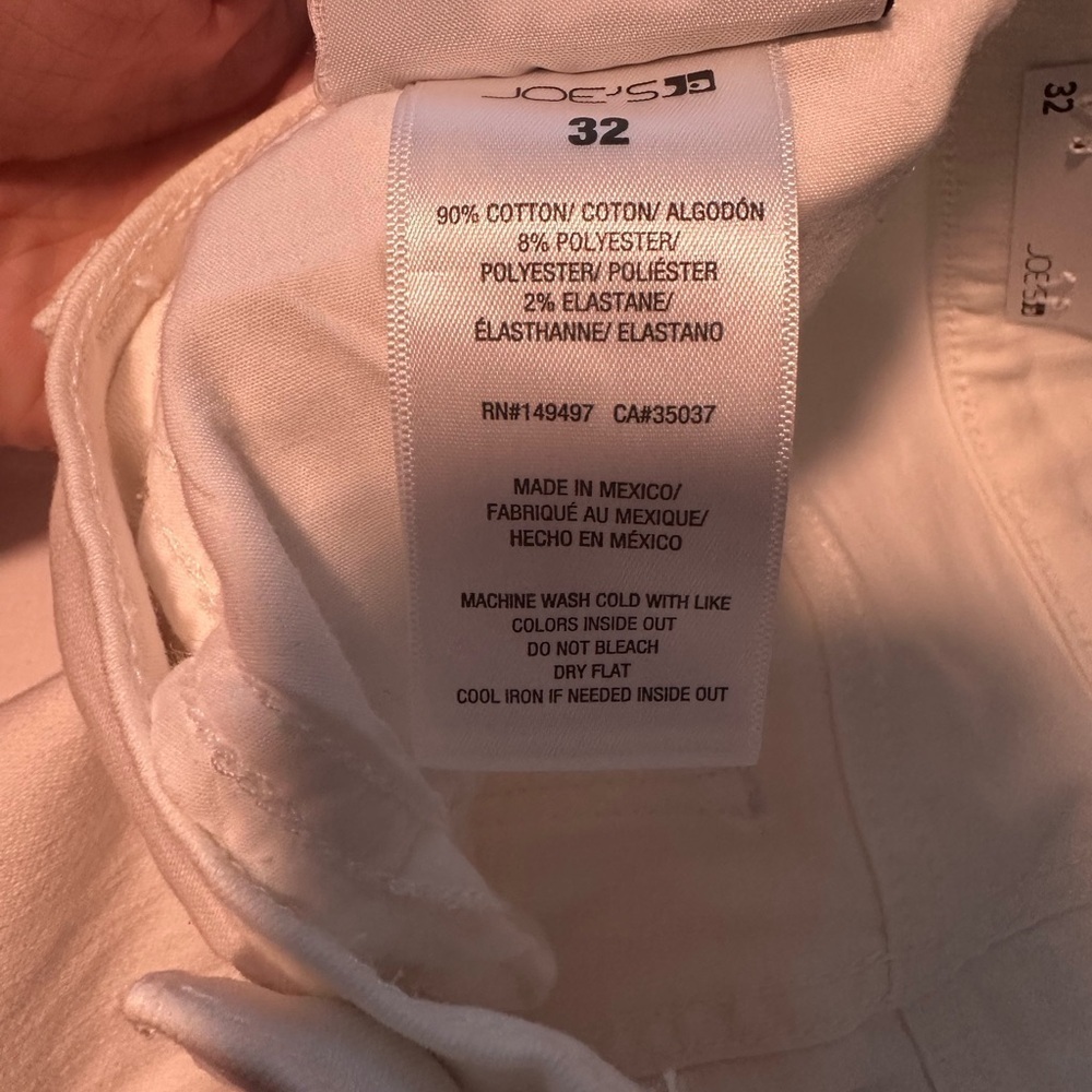 the twiggy tall mid rise skinny 7 for all mankind white jeans size 32 - Picture 10 of 10
